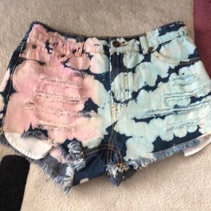 UAIQ tie dye shorts Highwasted